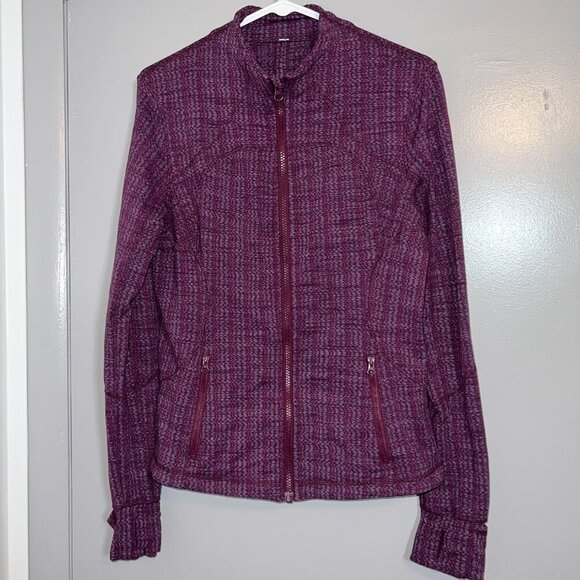 Lululemon Women's  Forme Jacket *Cuffins Ziggy Wee September Plum - Picture 4 of 9